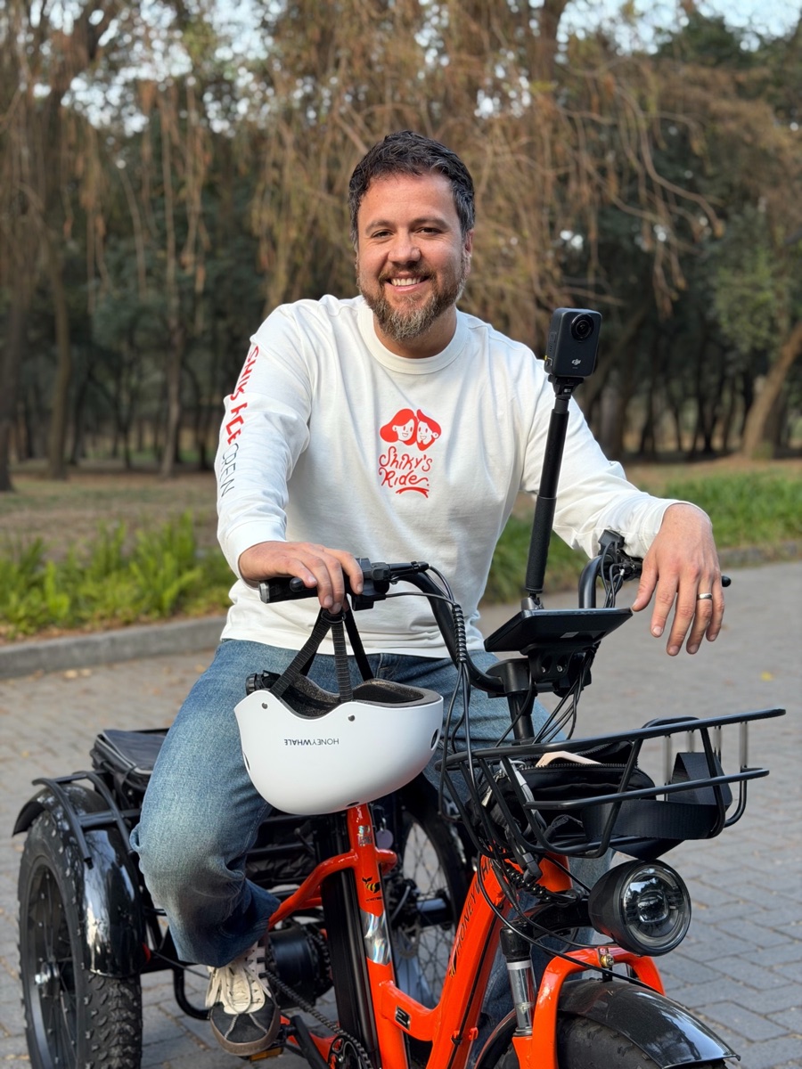 Ricardo with a Shiky’s Ride electric bike